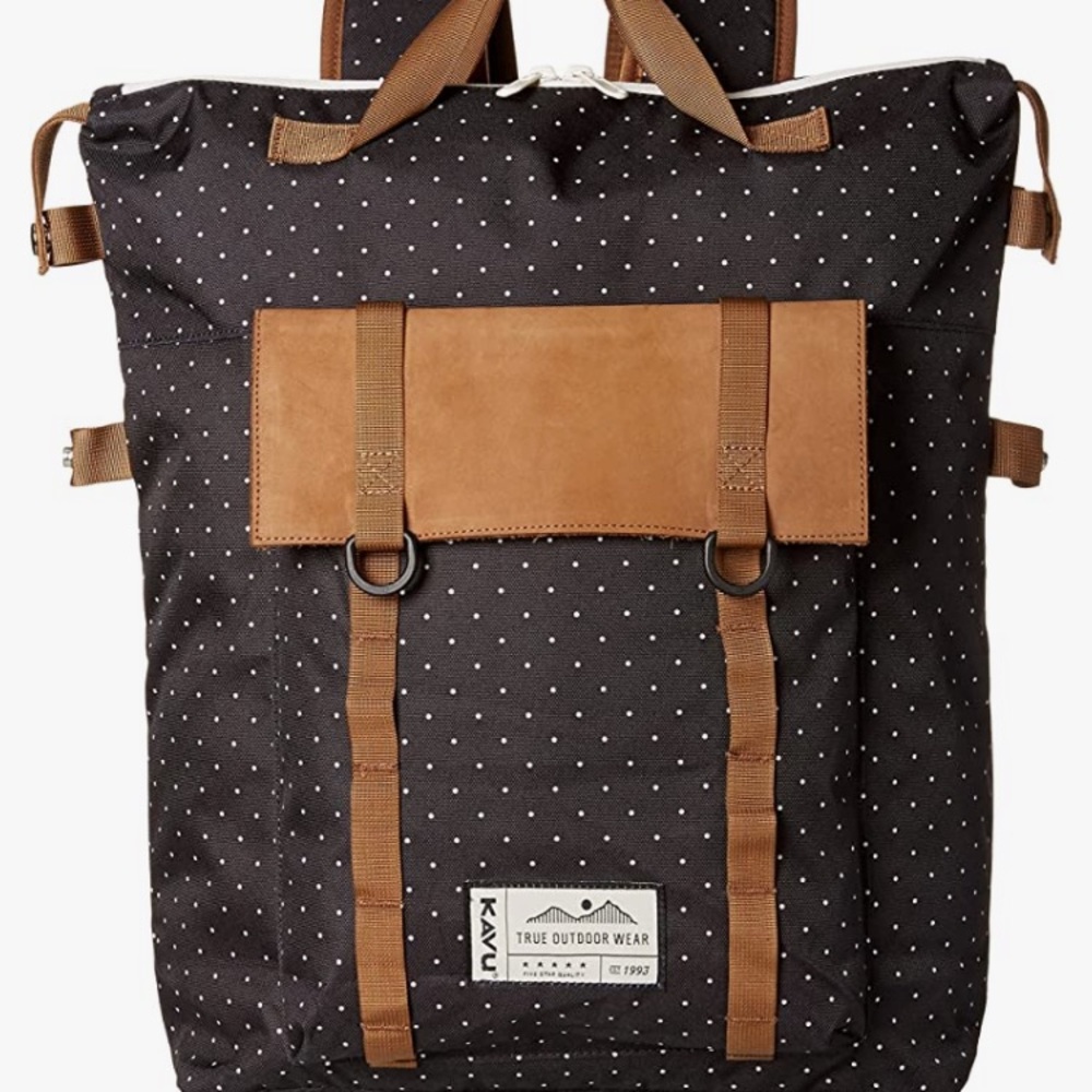 ISO KAVU black/white dot rucksack!!